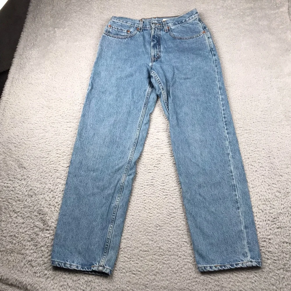 Levis 550 Jeans Mens 31 (30x30)‎ Light Wash Relaxed Fit Denim Vintage Misprint